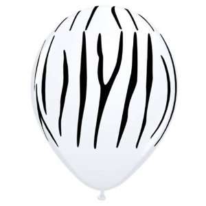  Lets Party By Zebra Stripes Printed Balloons Everything 