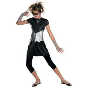   Black Suited Spider Girl Tween / Teen Costume / Black   Size Junior (7