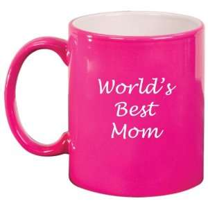   Mom Ceramic Coffee Tea Mug Cup Hot Pink Gift for Mom