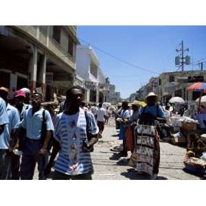  Market Scene, Downtown, Port Au Prince, Haiti, West Indies 