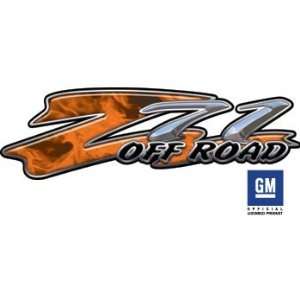  Chevy Z71 Inferno Orange Truck & SUV Offroad Decals 