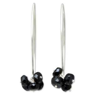  Tourmaline earrings, Blackcurrant Clusters Jewelry