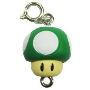  1UP Mushroom ~1.75 Mini Charm Figure   New Super Mario 