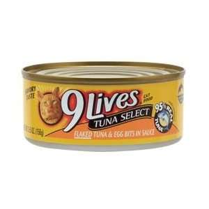  9Lives Tuna Select Flaked Tuna And Egg Bits In Sauce 24/5 