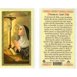 Saint/St. Rita Holy Prayer Card Patron of Abusive Relationships 2nd 