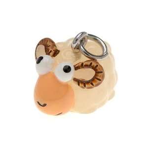  Roly Polys 3 D Hand Painted Resin Cute Ram Charm, Qty 1 