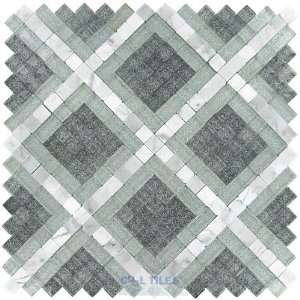   pattern glass & carrara marble pales dante mosaic t