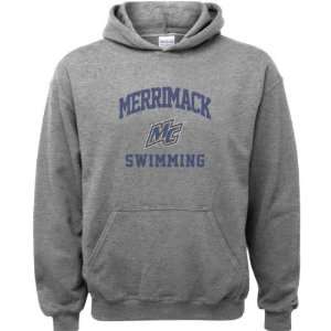 Merrimack Warriors Sport Grey Youth Varsity Washed Swimming Arch 