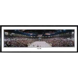 Detroit Redwings Hockey Team Face Off Panoramic NHL Arena Poster 
