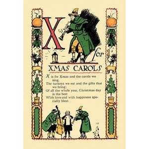  Vintage Art X for X Mas Carols   07444 2