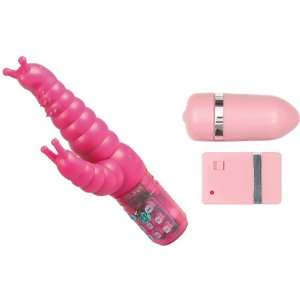  Free Remote Controlled Pink Crafty Caterpillar Vibrator and Remote 