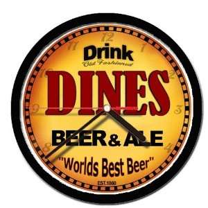  DINES beer and ale cerveza wall clock 