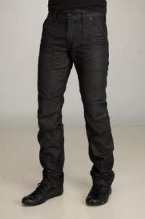  G Star Fire Elwood Narrow Crushed Black Jeans Clothing