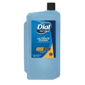Dial 10003 Hair and Body Wash for Men, 1 Liter (Case of 8)  