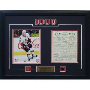  Alfredsson 1000th Point   Sports Memorabilia Sports 