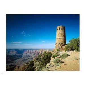  Arizonas Grand Canyon watch tower Poster (24.00 x 18.00 