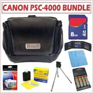  Canon PSC 4000 Deluxe Leather Case for Canon SX10IS 
