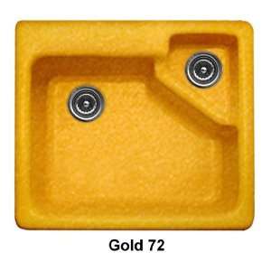  CorStone 11372 Gold Quidnick Quidnick Single Bowl Self Rim 