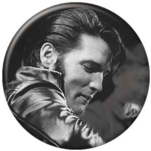 Elvis Presley Black and White Leather Button 81103 [Toy 