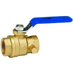 Homewerks 119 2 12 12 No Lead Full Port Ball Valve with Drain with 1/4 
