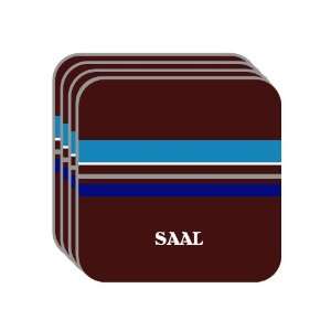 Personal Name Gift   SAAL Set of 4 Mini Mousepad Coasters (blue 