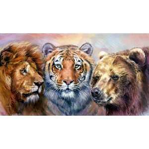 LION, TIGER, AND BEAR 9951 CROSS STITCH CHART 