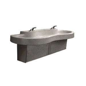 Sloan ELS 42615 Stone SloanStone Double Station Solid Surface Lavatory 