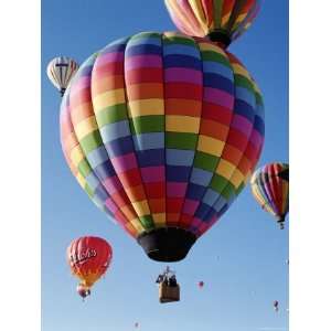  Colorful Hot Air Balloons in Sky, Albuquerque, New Mexico 