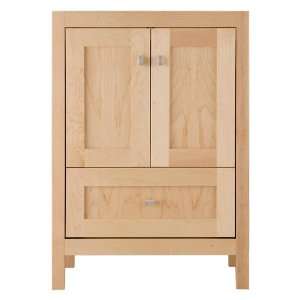  24 Alcott Vanity   Cabinet Only   Natural Maple