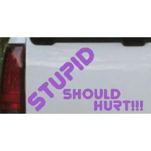  Stupid Should Hurt Funny Car Window Wall Laptop Decal 