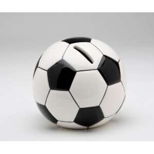  Black and White Soccer Ball Shaped/Designed Piggy Bank 