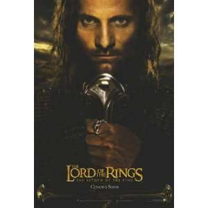 Lord of the Rings  Return of the King (Aragorn) Movie Poster Double 