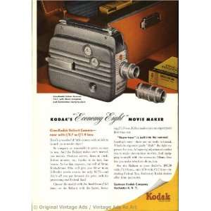 1950 Kodak Economy light movie maker Vintage Ad