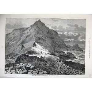  1874 GIANTS CAUSEWAY IRELAND BELFAST MOUNTAINS FINE ART 
