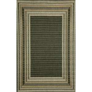   Etched Border Black 1736 48 7 8 Square Area Rug