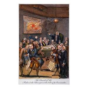  Cartoon Politicians, 1770S Giclee Poster Print