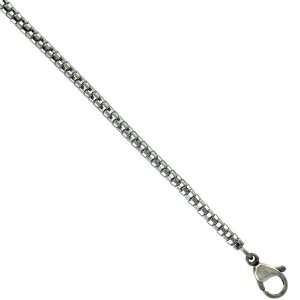   Steel Popcorn Chain Necklace 3/32 in. wide (2.5 mm ), 18 inch (45 cm