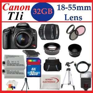 Canon EOS Rebel T1i SLR Digital Camera Kit with 18 55mm Lens + Huge 