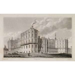 1831 Chateau Saint Germain en Laye Paris Engraving   Copper Engraving
