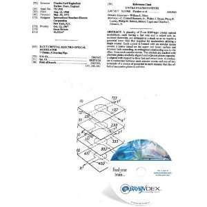   Patent CD for Z CUT CRYSTAL ELECTRO OPTICAL MODULATOR 
