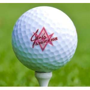    3 x Rock n Roll Golf Balls Janes Addiction Musical Instruments