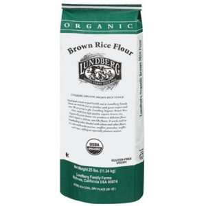 Lundberg Organic Brown Rice Flour, 25 Pound