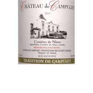  2011 Campuget Costieres de Nimes Tradition Rose 750ml 
