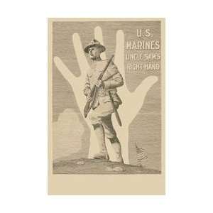  US Marines Uncle Sams right hand 20x30 poster