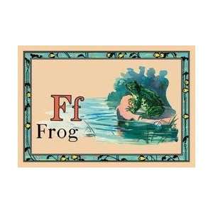  Frog 12x18 Giclee on canvas