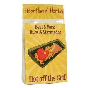 Heartland Herbs Hot off the Grill Beef and Pork Rubs and Marinades 