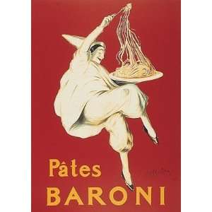  Pates Baroni by Leonetto Cappiello   24 x 18 inches   Fine 