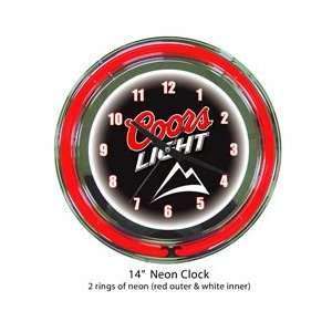  Coors Light Beer Neon Clock 14