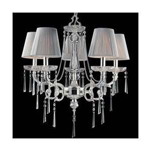   Polished Silver Princess Chandeliers Mid Sized