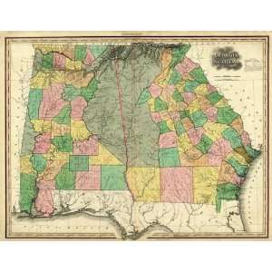  Georgia and Alabama, 1823 Arts, Crafts & Sewing